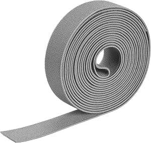 MECCANIXITY 1 Inch Twill Elastic Band - 4 Yard Double-Side Knit Elastic Spool For Sewing, Waistbands (Pink)