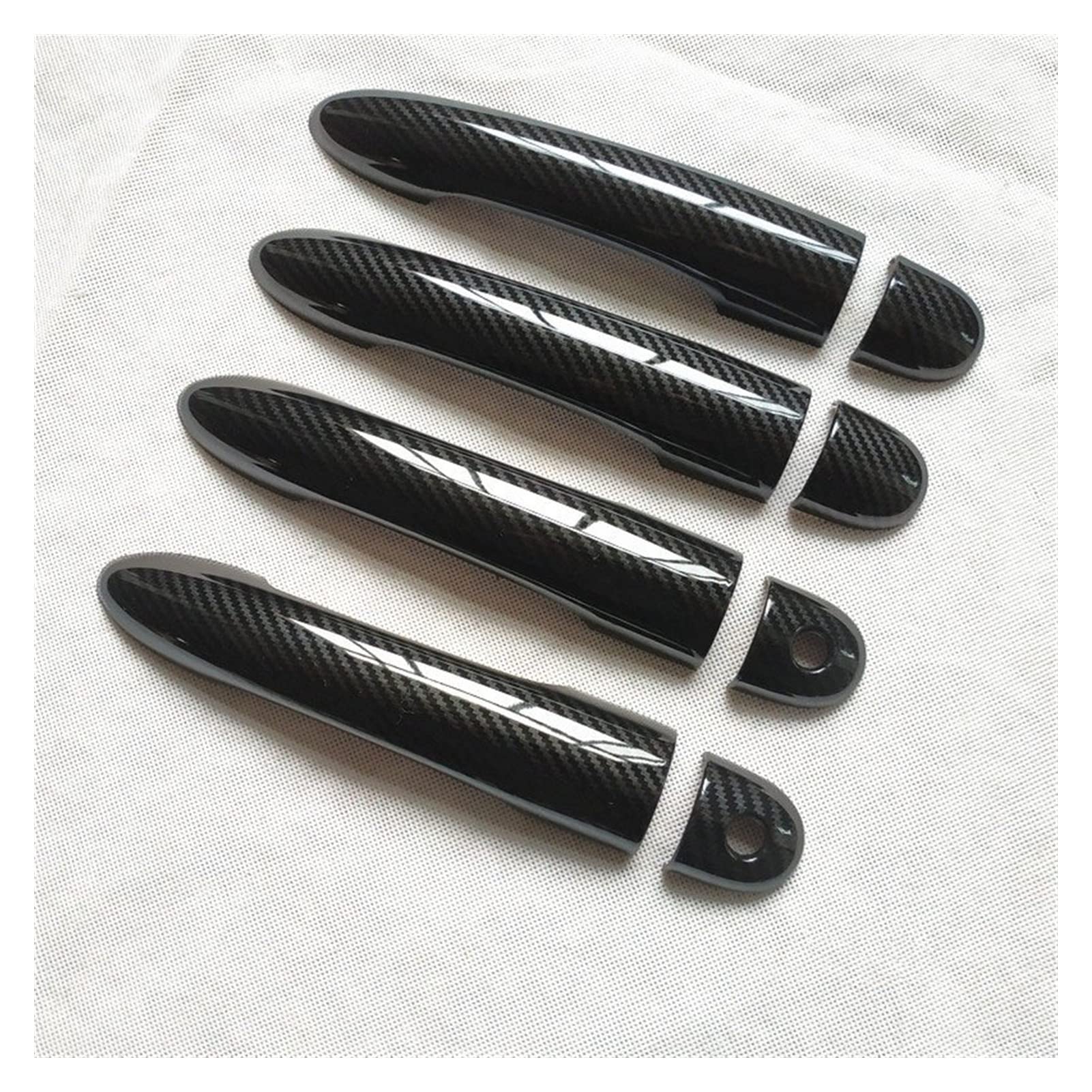 Qwqthgs 2 Car Exterior Door Handle Cap For Clio 3 Iii Mk3 Door Handle Cover Trim Handles Covers Car Accessories Plastic Carbon Fiber