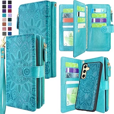Amazon.com: Harryshell Detachable Magnetic Zipper Wallet Leather Case ...