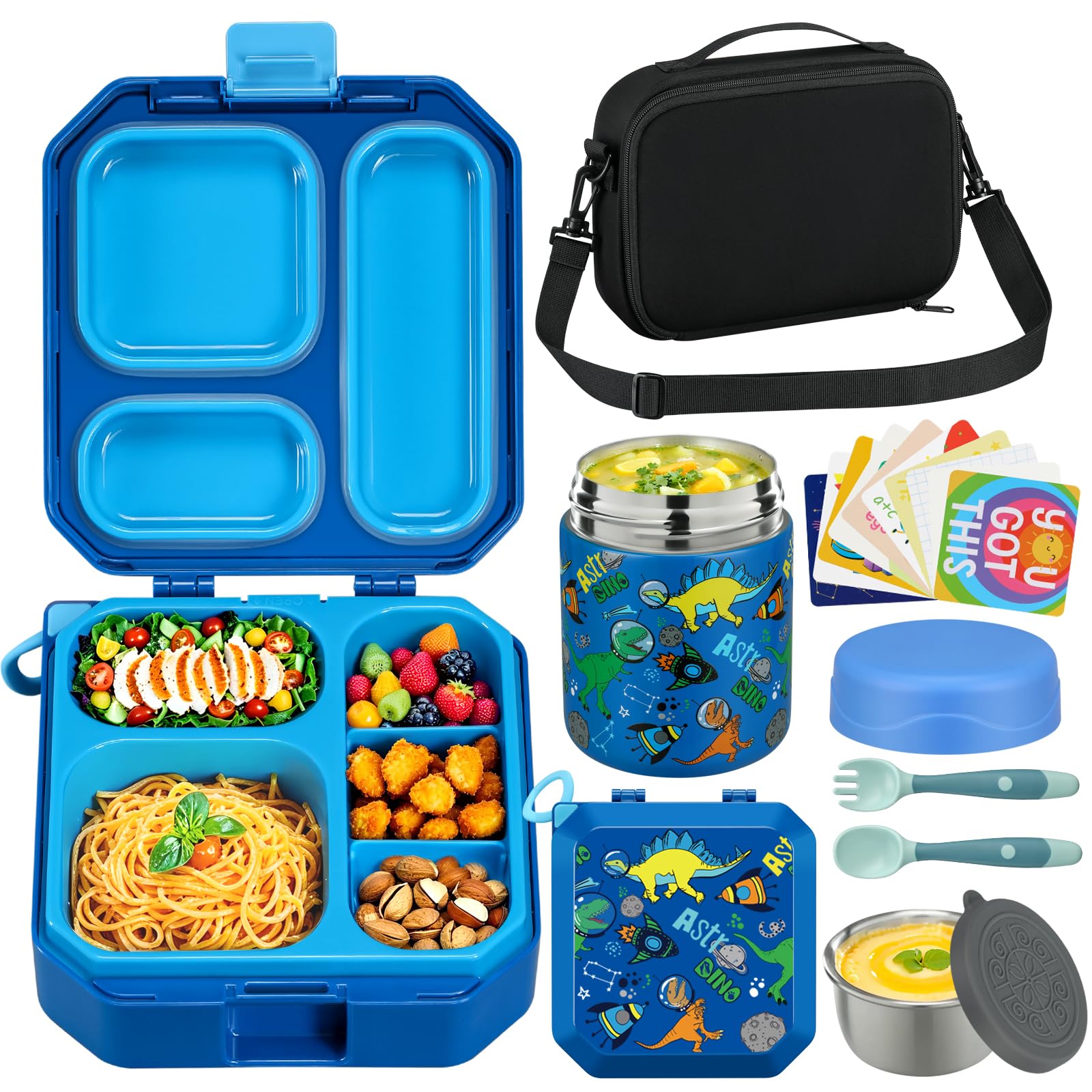 Amazon.com: Itslife Bento Lunch Box Set for Kids with 12oz Soup