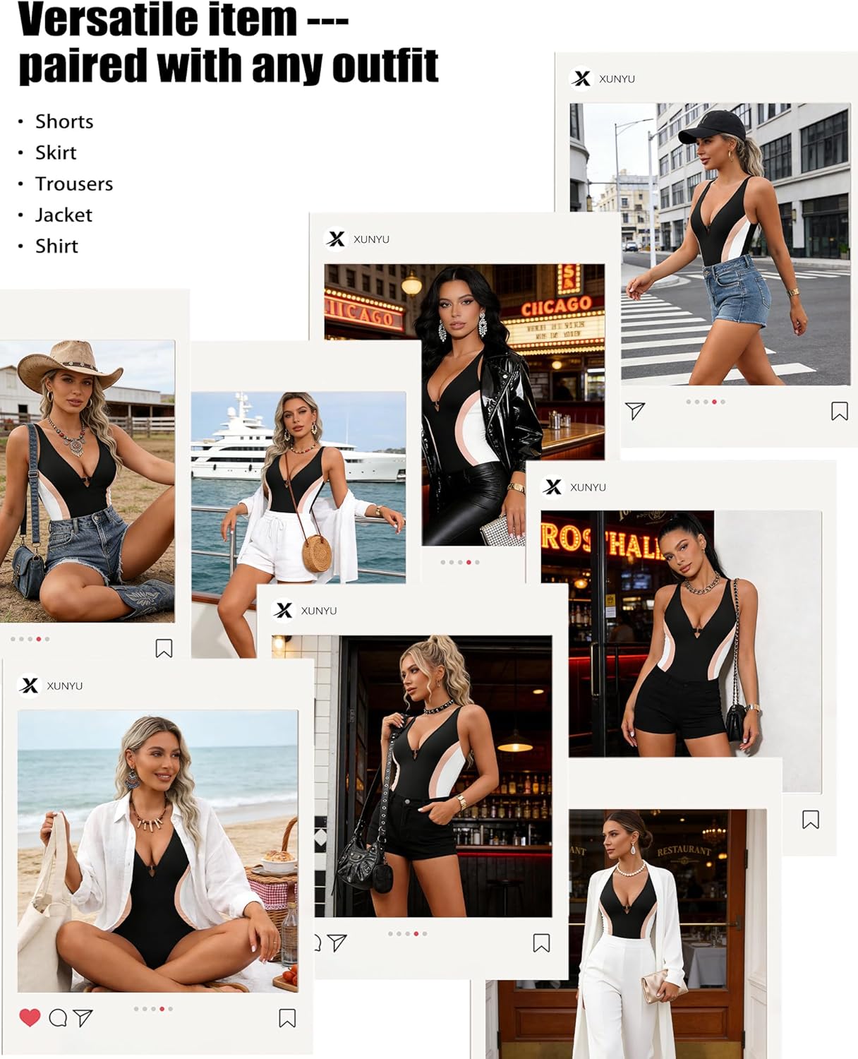 XUNYU One Piece Swimsuit Women Tummy Control Sexy Slimming Bathing Suits Modest Full Coverage Swimwear Cross Back Swim Suits - Image 9