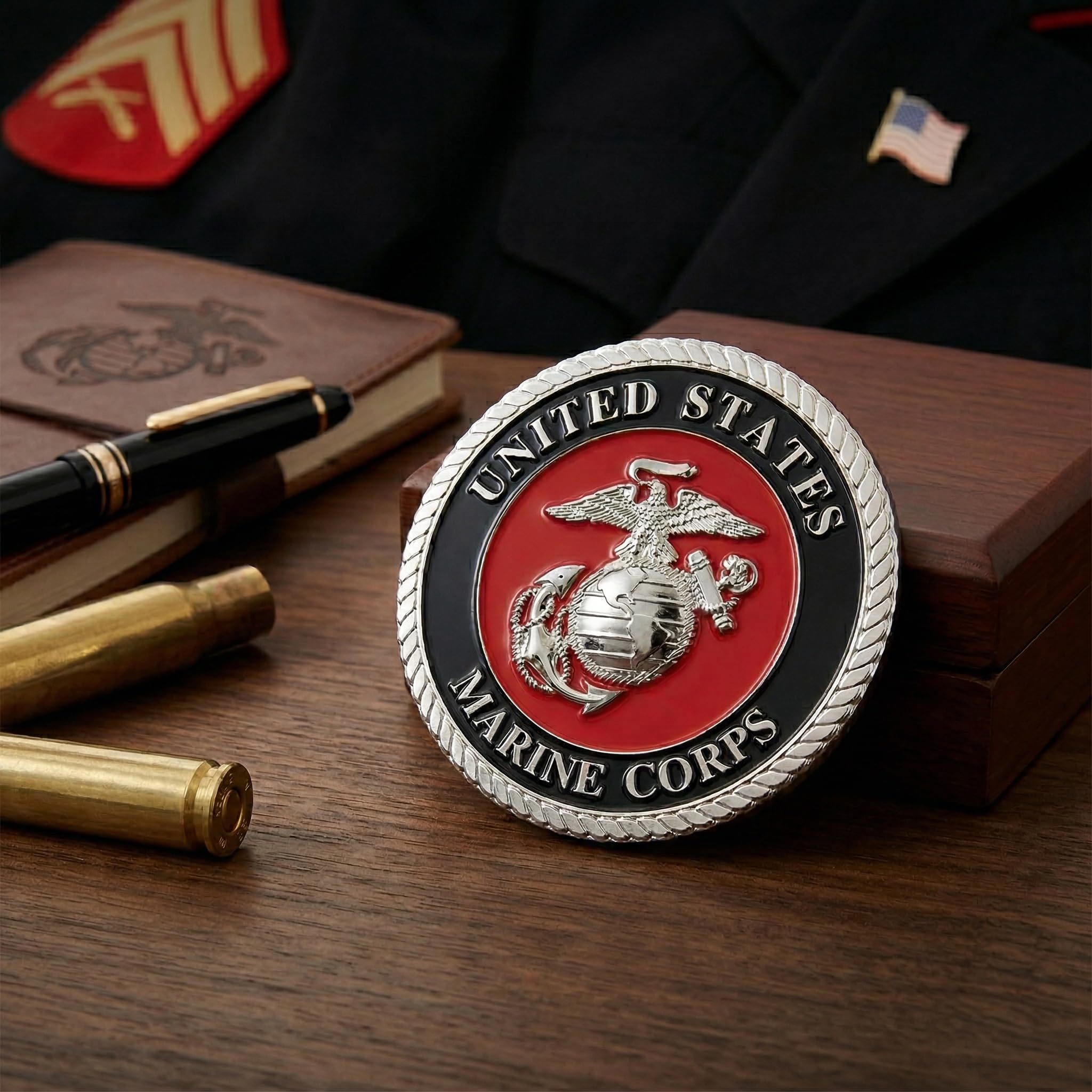Amazon.com: Military Gift Shop Marines Eagle Globe & Anchor Car