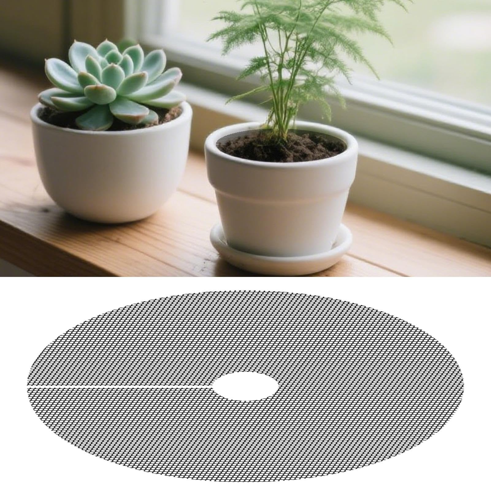 Generisch Griglia per vasi da fiori, 4 pezzi, copertura per piante regolabile, 40 cm, per interni ed esterni, balcone, terrazza, giardino