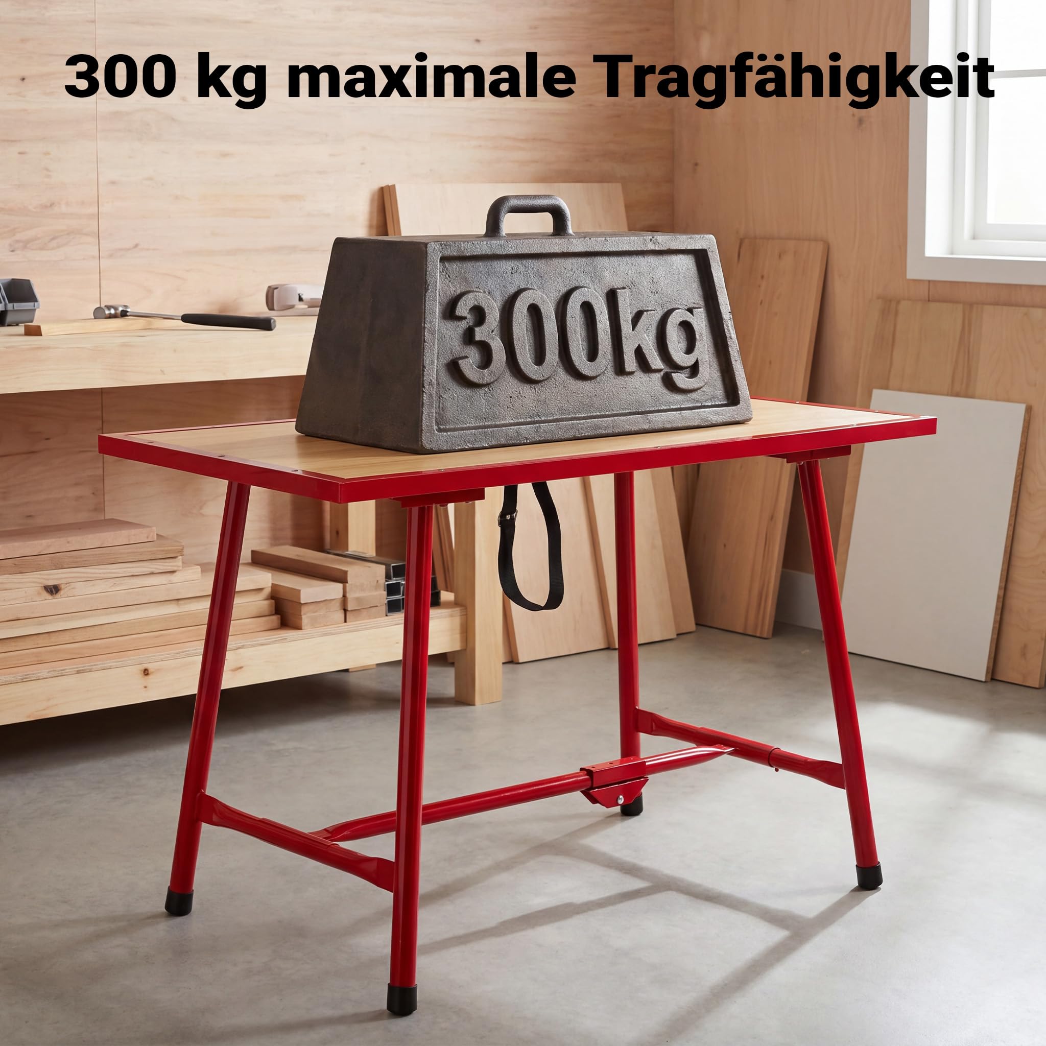 Établi Pliable Table d’Atelier Pliante Surface de Montage 120x62,5 cm Table de Travail Bois