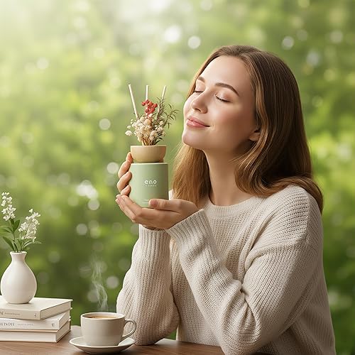 Miniatura 2 de Juego de difusor de varillas con flores realmente secas, difusor perfumado de aceites esenciales con palos, ambientadores para el hogar, fragancia