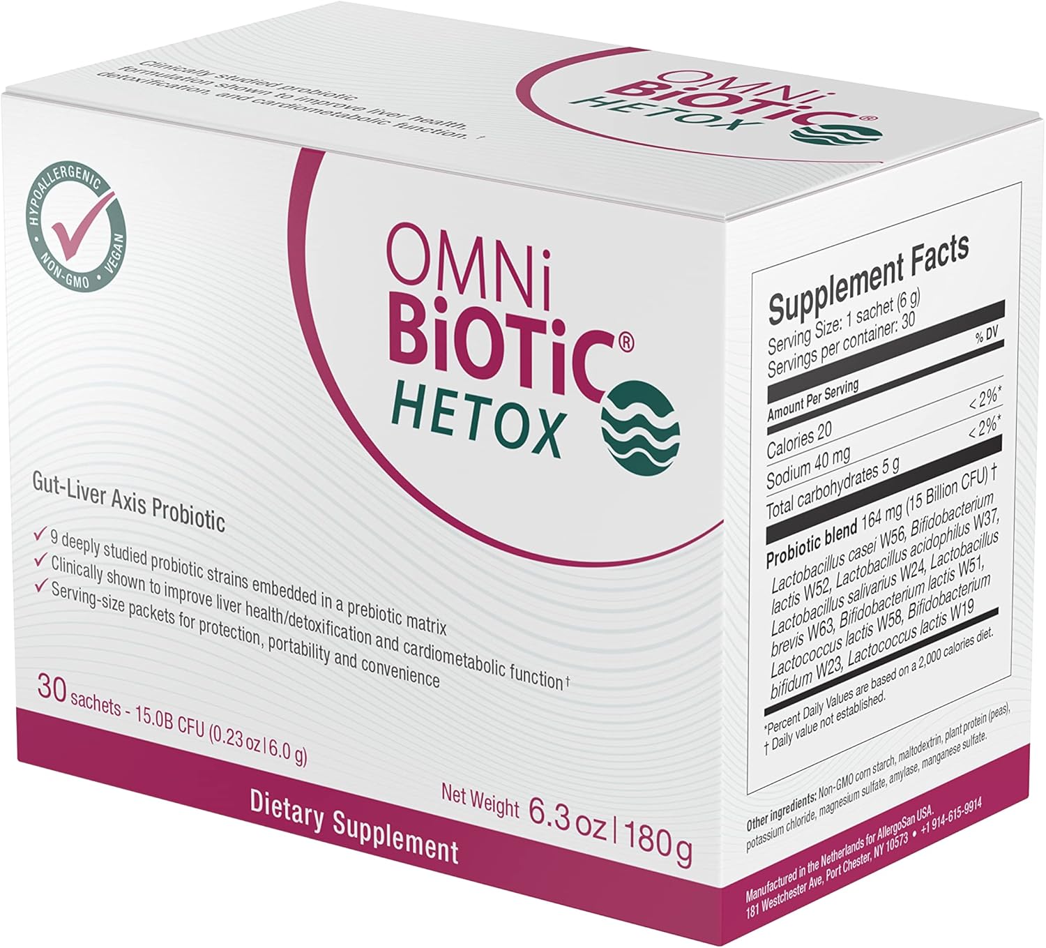 OMNI BIOTIC HETOX Probiotic Liver Detox Bifidobacterium