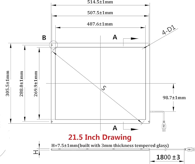 Monitor Táctil 21.5 Pulgadas Full HD Pantalla LCD miniatura 4