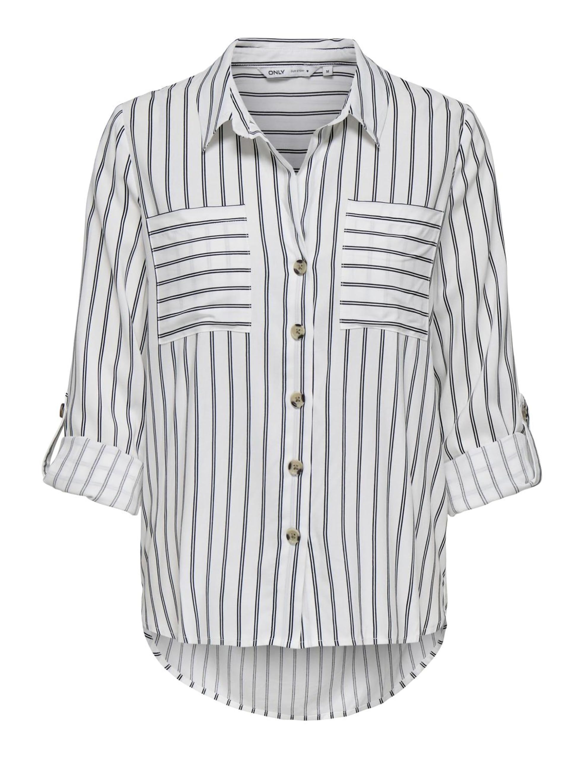 Only Asmin Shirt L/S WVN Noos, Cloud Dancer, S