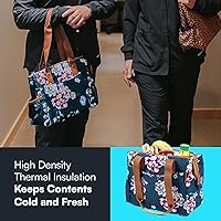 Vista 5 de Arctic Zone Bolsa de almuerzo aislada para mujer, bolsa de almuerzo más fresca