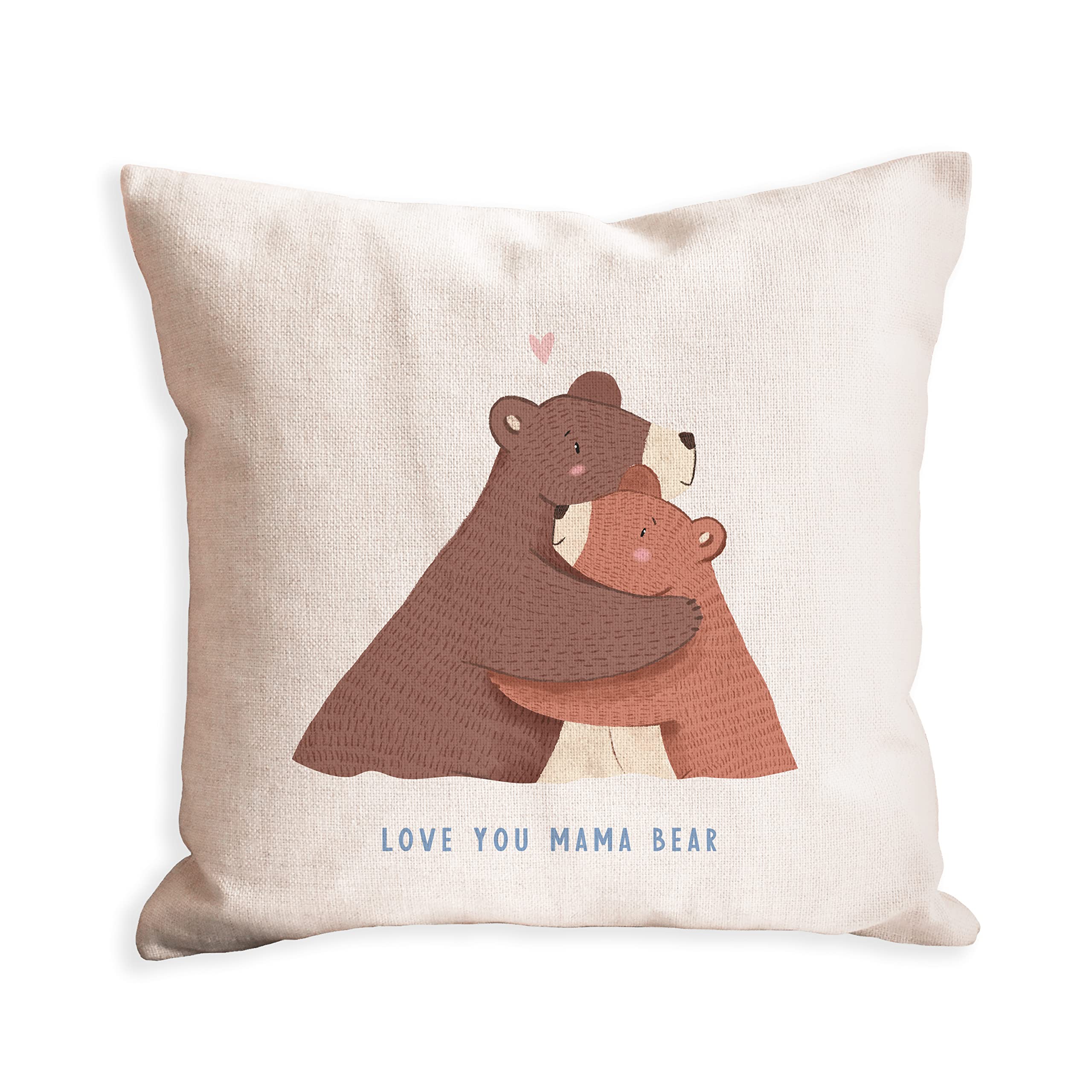 Mama bear cushion | presents for new mum | Mummy women from daughter | christmas gift funny present mothers day | best mom mother birthday | step moms mam (Cushion)