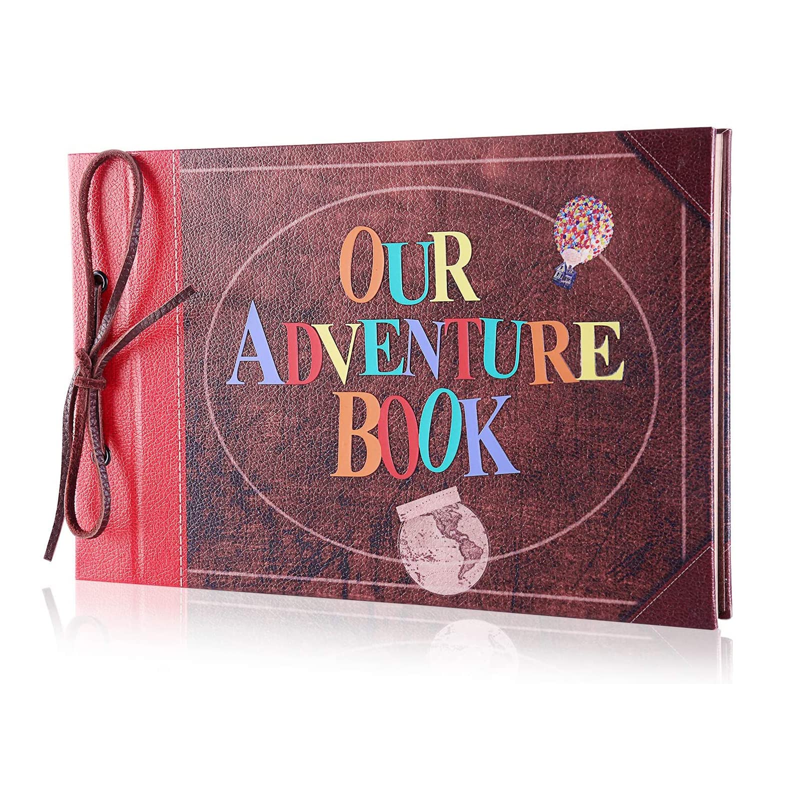 Leather Adventure Book Personalised Photo Scrapbook - Scrapbooking Album Travel Memory Book Gift for Couples, Birthday | Unique Keepsake for Couples, Parents, Friends