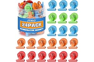 24-Pack Colorful Magnetic Clips: Organizing Powerhouse for Any surface