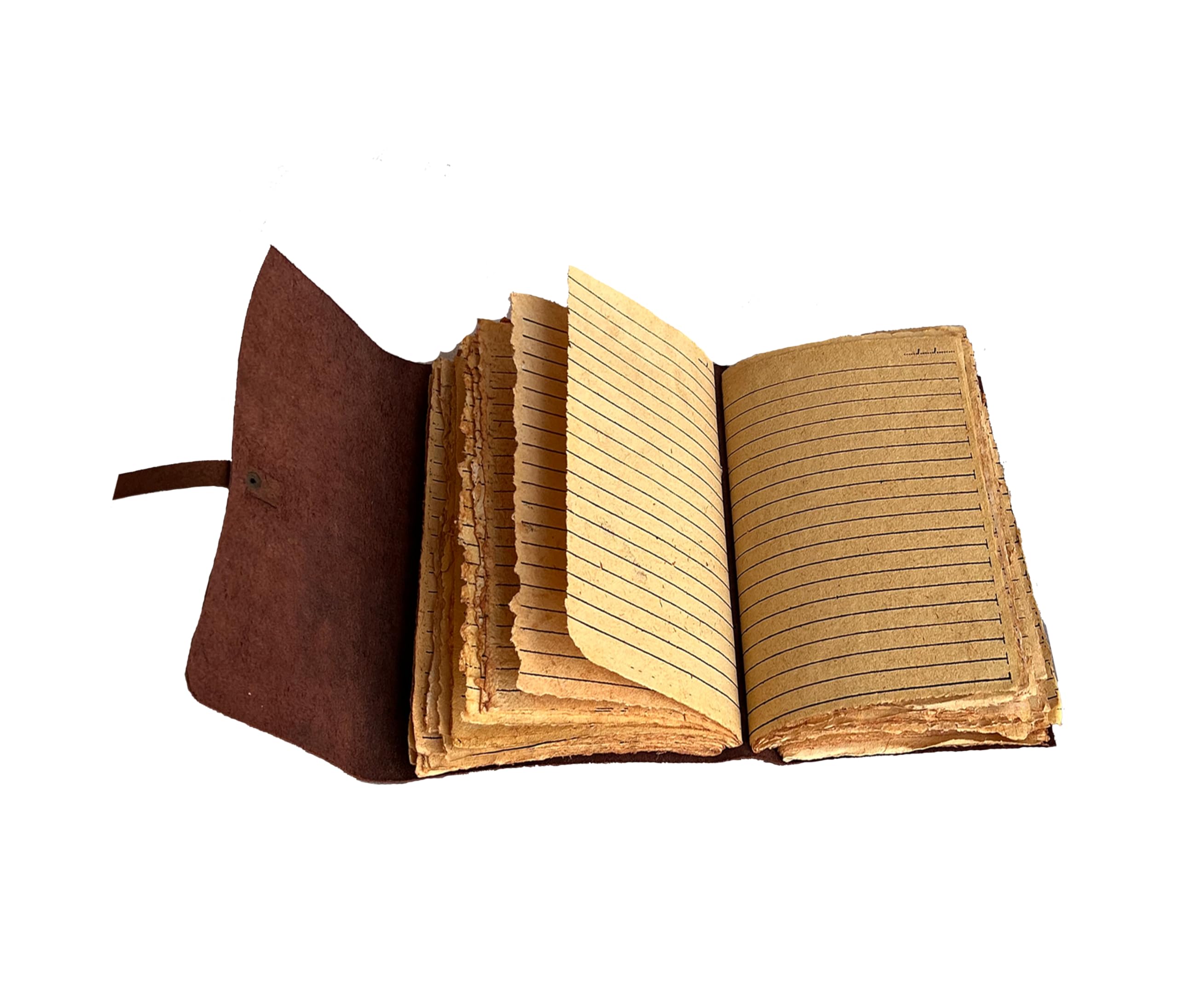 Carnet de croquis en cuir A5 relié - Blank Grimoire - Journal de l'ombre - Carnet de croquis - Pour artistes - Couverture rough - Edge Vintage