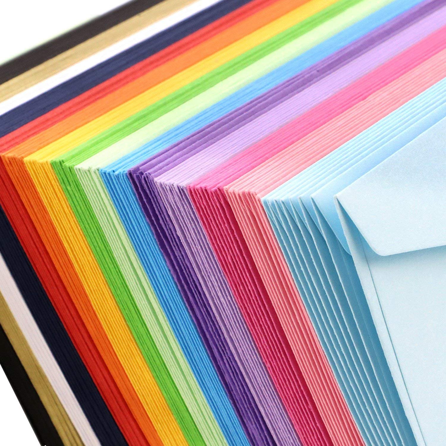 Netuno 1000 C6 Enveloppen – 114x162mm, Rainbow 80g, Puntklep, Zonder Venster, Voor Uitnodigingen En Kaarten