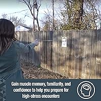 Vista 4 de Sabre Pepper Spray - Quick Release Keychain for Easy Carry & Fast Access, Max Police Strength Self Defense OC Spray with UV Dye, 10 Sec. Spray Time