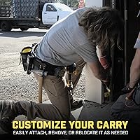 Vista 4 de Holstery HammerMaster Bucle Porta Martillo - Funda de Cinturón con Clip para Herramientas Sostiene Martillos, Hacha o Mazo