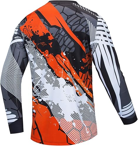 Miniatura 2 de Weimostar Camisetas de ciclismo para hombre, ropa de motocross de montaña de manga larga