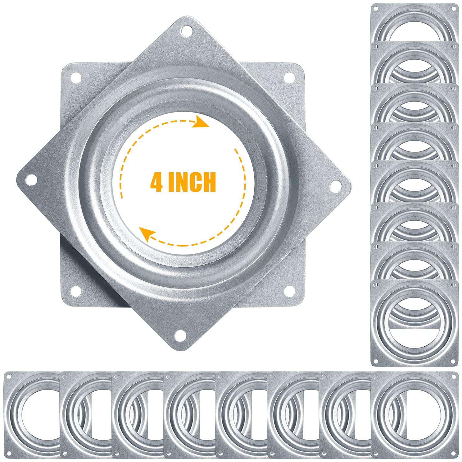 Buy 16Pack Lazy Susans Square Turntable Bearings, Dveda 4 Inch Rotating