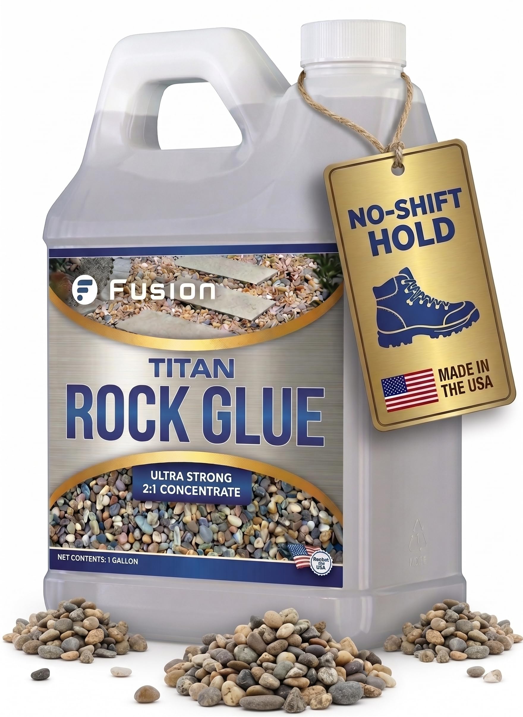 Titan Rock Glue for Landscaping - Stone Glue for Outside Rocks