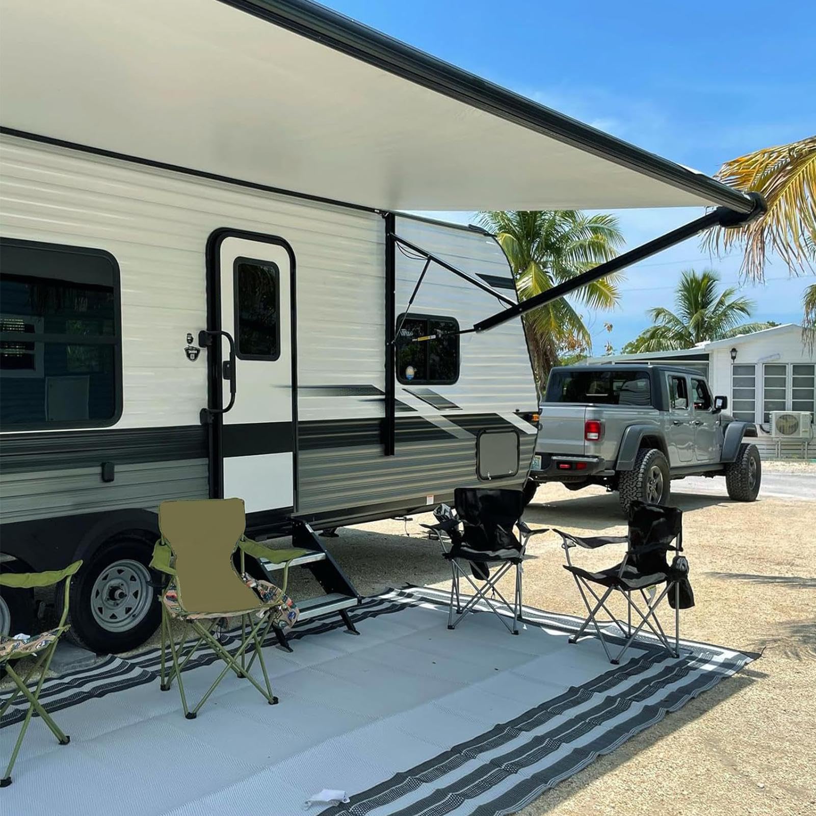 Camper Door Window Shade Store Magnétique Occultant