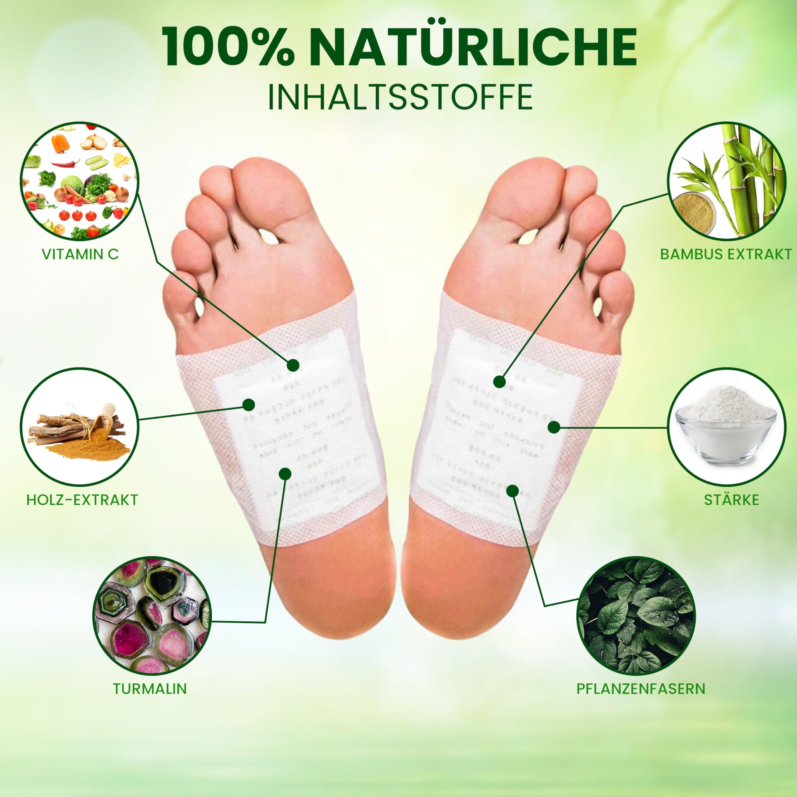 Instinktive-Oase Bambuspflaster Foot Patches Vitalpflaster (20 Stck) |  Fu Pads Wellnesspflaster aus 100% natrlichen Inhaltsstoffen | Groartige  Fusspflege | Entspannen Sie Ihre Mden Fe : Amazon.de: Drogerie &  Krperpflege
