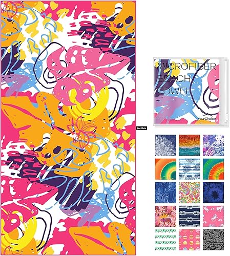 Your Choice Toalla de playa  Toallas de playa de microfibra de gran tamaño, toalla de playa de secado rápido para adultos, toalla de playa sin disponible en Yaxa Colombia