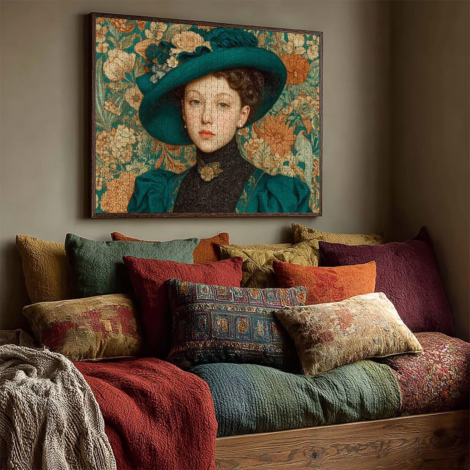 Drewniane puzzle kwiatowe, damskie puzzle 5000 elementów dla dorosłych z pudełkiem 156 x 105 cm, rodzinny wypoczynek, wysokiej jakości gry logiczne, odpowiednie dla większości ludzi, letnie prezenty