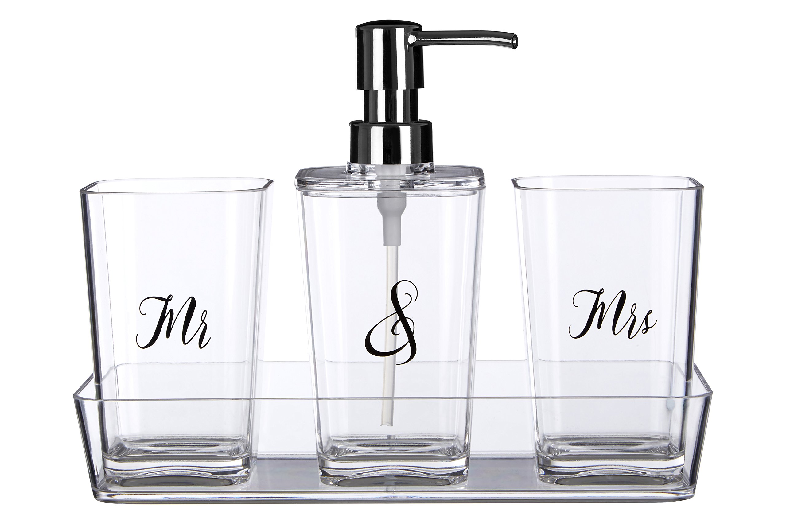 Premier Housewares – Señora baño Set, poliéster/Acrílico, 24 x 10 x 18 cm