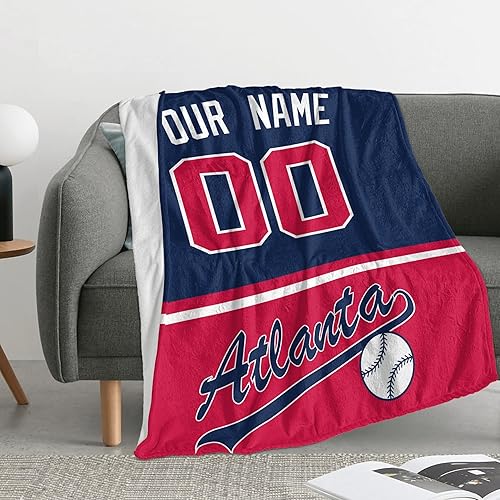 Miniatura 115 de ANTKING Manta de Los Ángeles personalizada con cualquier nombre y cualquier número, regalos para hombres, mujeres y bebés Los Ángeles