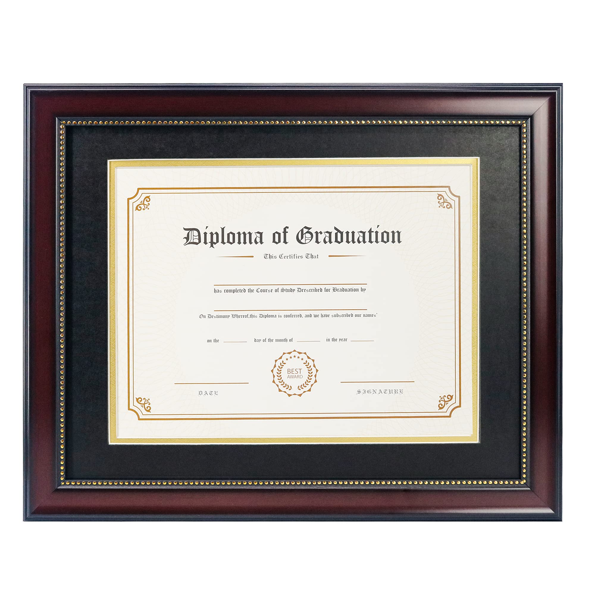 GraduatePro 11x14 Diploma Frame Display 8.5x11 Document Certificate