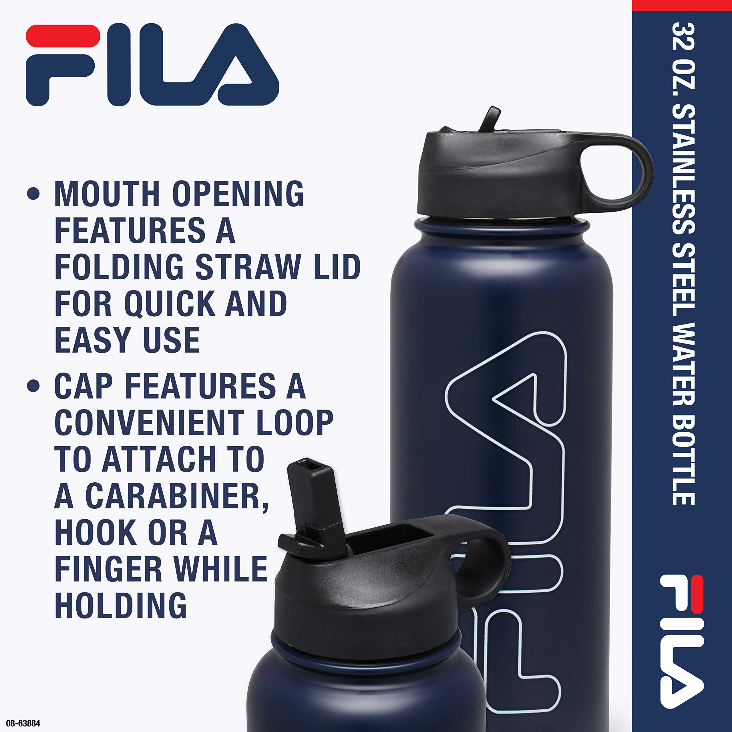 ステンレスボトル　FILA Amazon｜FILA Accessories ウォーターボトル 32オンス ステンレス