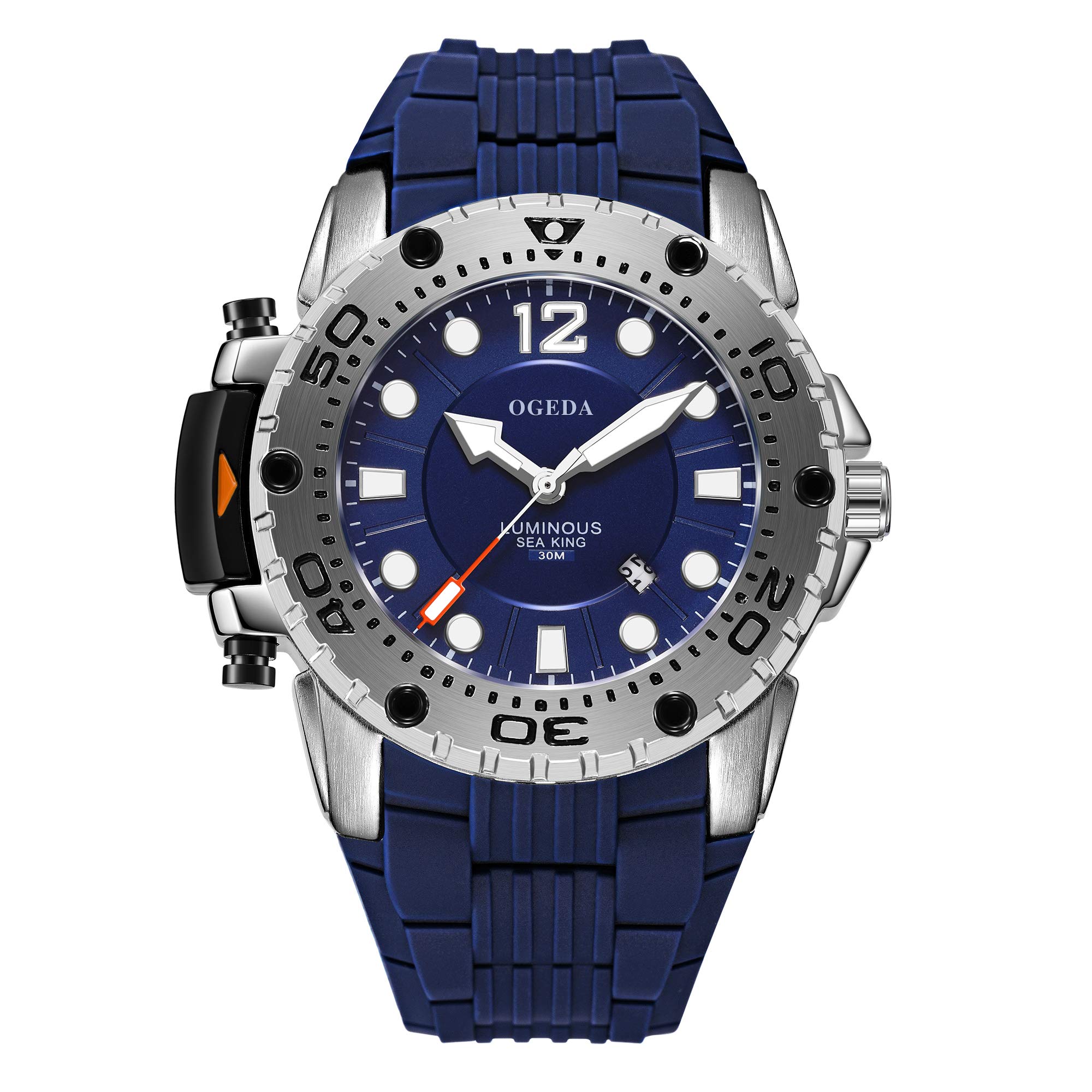 BENYAR Mens Watches Analogue Quartz Chronograph Date 3ATM Waterproof Watch Business Sport Leather Strap Wrist Watch for Men…