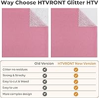 Vista 28 de HTVRONT - Rollos de vinilo termotransferible (HTV) blanco y negro, 12 pulgadas x 15 pies de vinilo de planchado para Cricut & Cameo, para camisas