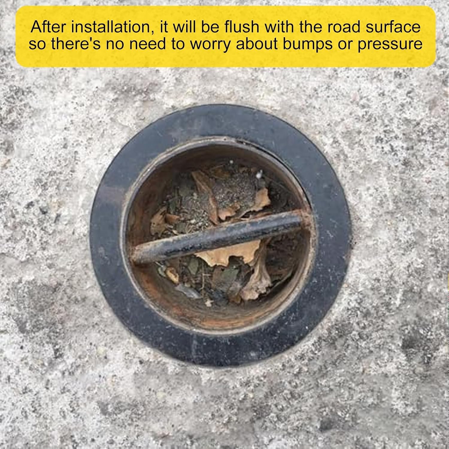 Yellow Safety Bollard, Parking Post, Removable Bollard, with Night Reflective Steel Bollard Driveway Barrier, Perfect for Traffic-Sensitive Area