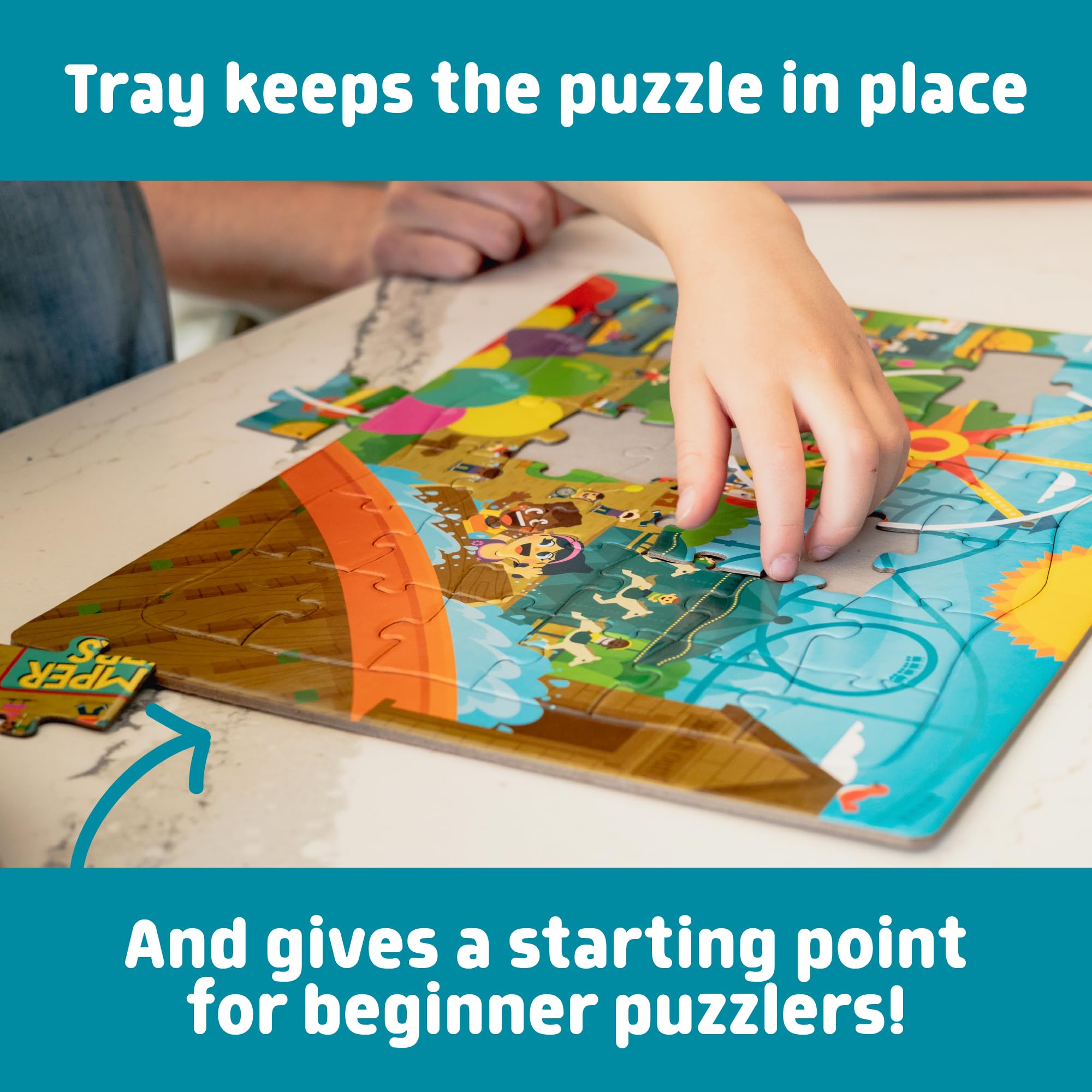 Amazon.com: Chuckle & Roar - 4 Pack Tray Puzzles - USA Animal Map  