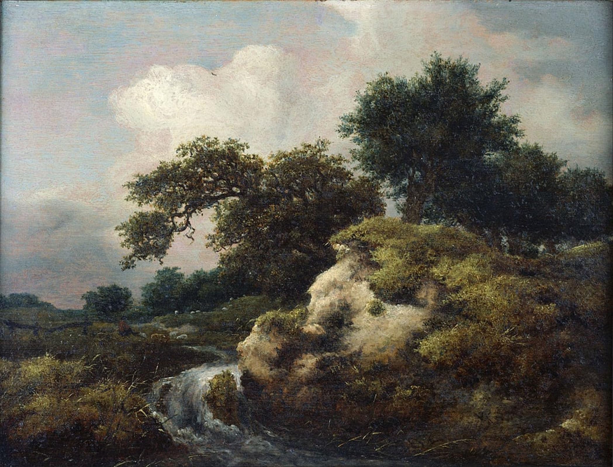 Tableau Impression d'art Mural Paysage Cascade Ruisdael Poster 60x90 - 5