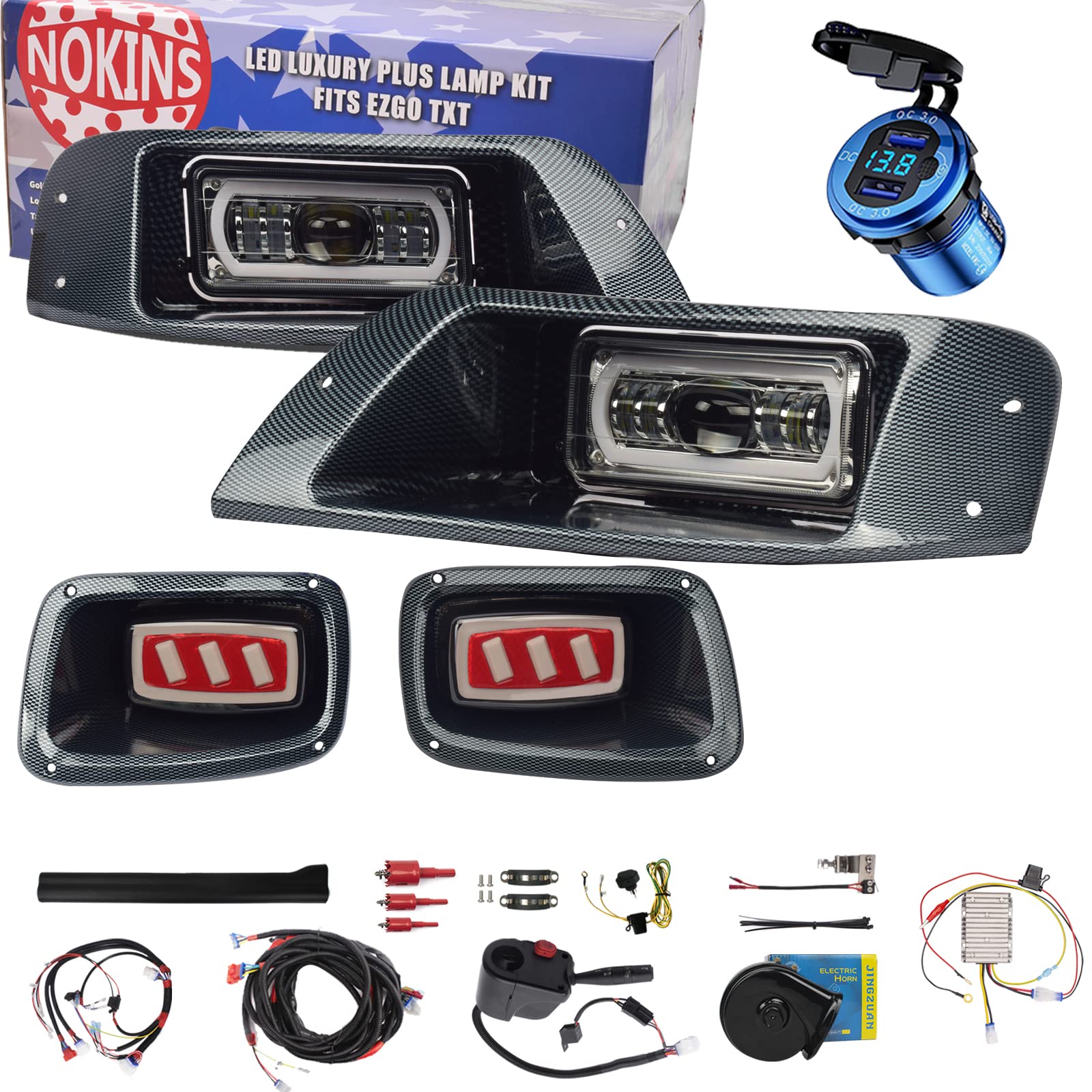 Amazon.com: NOKINS golf cart LED Light Kit.for EZGO TXT 1996