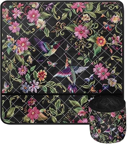 Miniatura 27 de Tapetes para máquina de coser de girasol y colibrí para mesa con bolsillos, para máquinas de coser de Acción de Gracias, alfombrillas para reducir