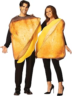 Grilled Cheese Sandwich Couple Halloween Costume, Women and Men, Adult One Size