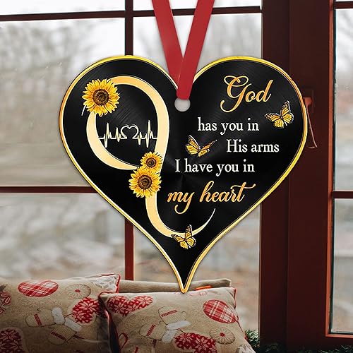 Miniatura 4 de Talataca Mariposa aparece cuando los ángeles están cerca de la memoria flor luna 2D árbol de Navidad plano adorno de madera decoración colgante de