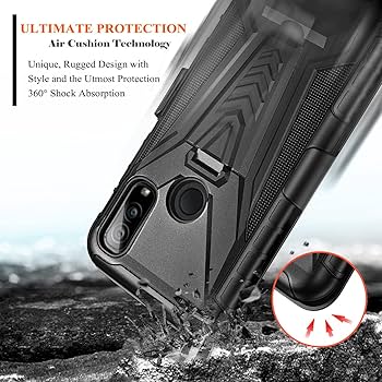 Kyocera DuraSport 5G C6930 Nylon Fitted Case With Quad Lock Belt Clip By Wireless Protech