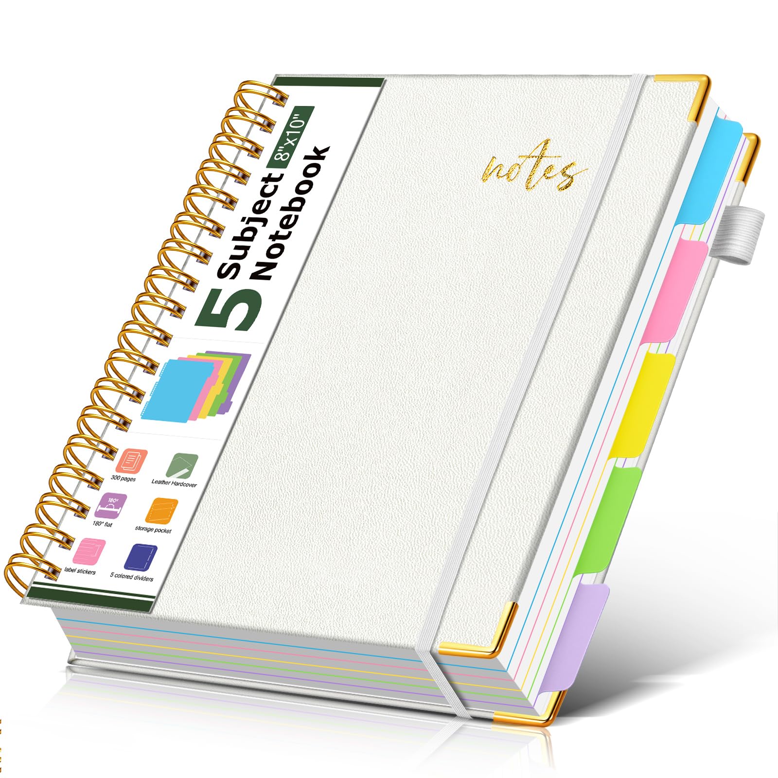 PAPEJOON 5 subject notebook college ruled B5 White — image 1