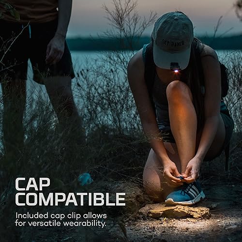 Miniatura 3 de Linterna frontal LED ajustable con brillo de 400 lúmenes, resistente al agua, batería recargable incluida, sensor de activación de ondas, 3 modos de