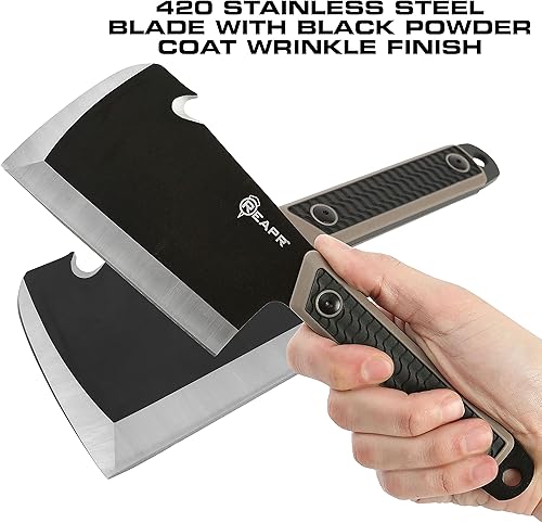 Miniatura 6 de Reapr 11016 Versa Cleavr, cuchillo de carnicero para cortar carne, cuchillo de cuchilla para verduras, hacha táctica, cuchillo de supervivencia con