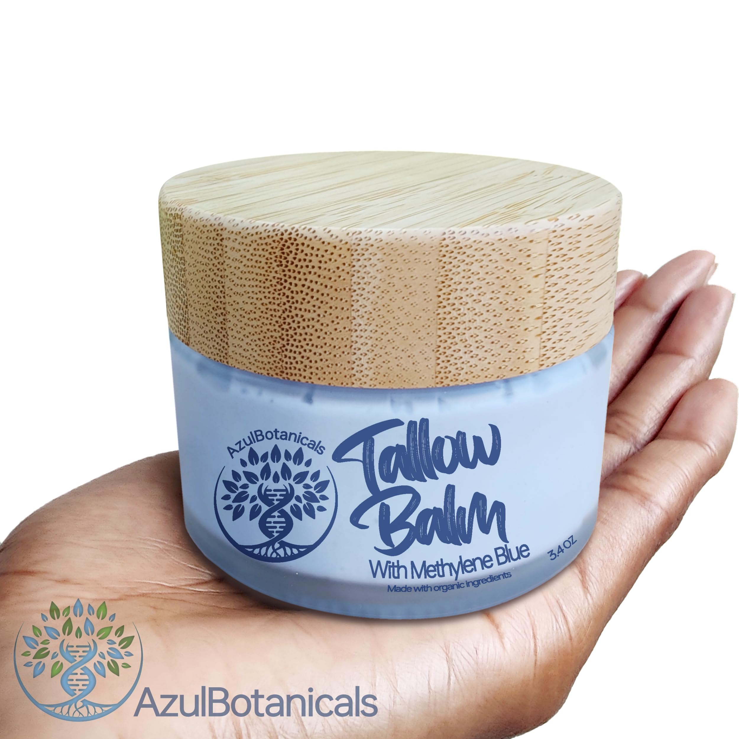 Methylene Blue Infused Whipped Grass Fed Beef Tallow Balm, Anti-Aging, Moisturizer, Stretchmarks, Rosacea, Psoriasis, Eczema - Image 2
