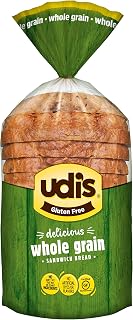 Udi's Gluten Free Multigrain Sandwich Bread - Soft, Delicious Whole Grain Loaf, 12 oz Dairy Soy Nut Free