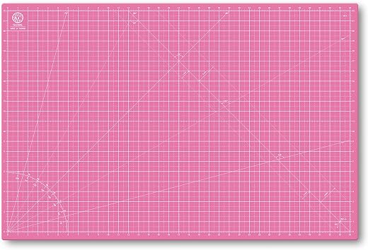 KC GLOBAL A1 (36"x24") Self-Healing Cutting Mat (Pink) - Sturdy, Reversible, Eco-Friendly, Non-Slip. Premium Desk Mat for ...