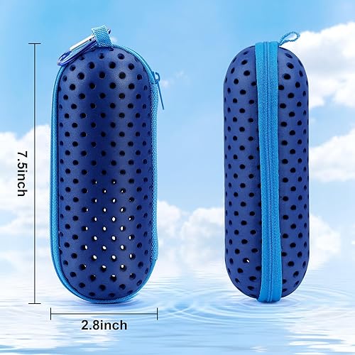 Miniatura 6 de jetmast Swim Goggle Case For Swimming Goggles, Protective Cases for Goggles with Clip, Sunglasses, Goggles, Sports, Zipper Eyeglasses Case, For Men,
