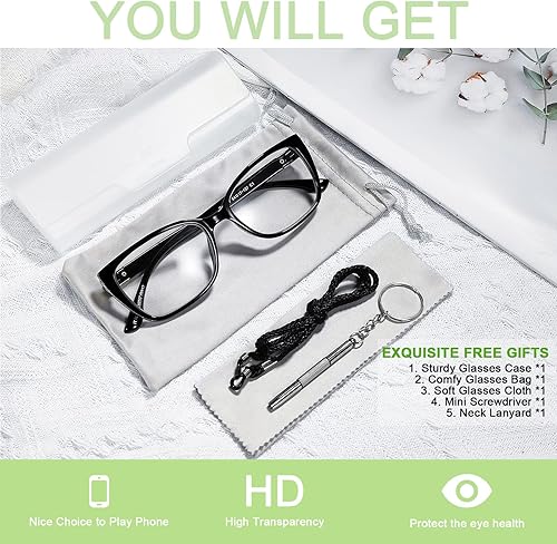 Miniatura 6 de Anteojos de lectura grandes para mujer, cuadrados, ojo de gato, 1.0, 1.25, 1.5, 1.75, 2.0 a 6.0, con lado brillante