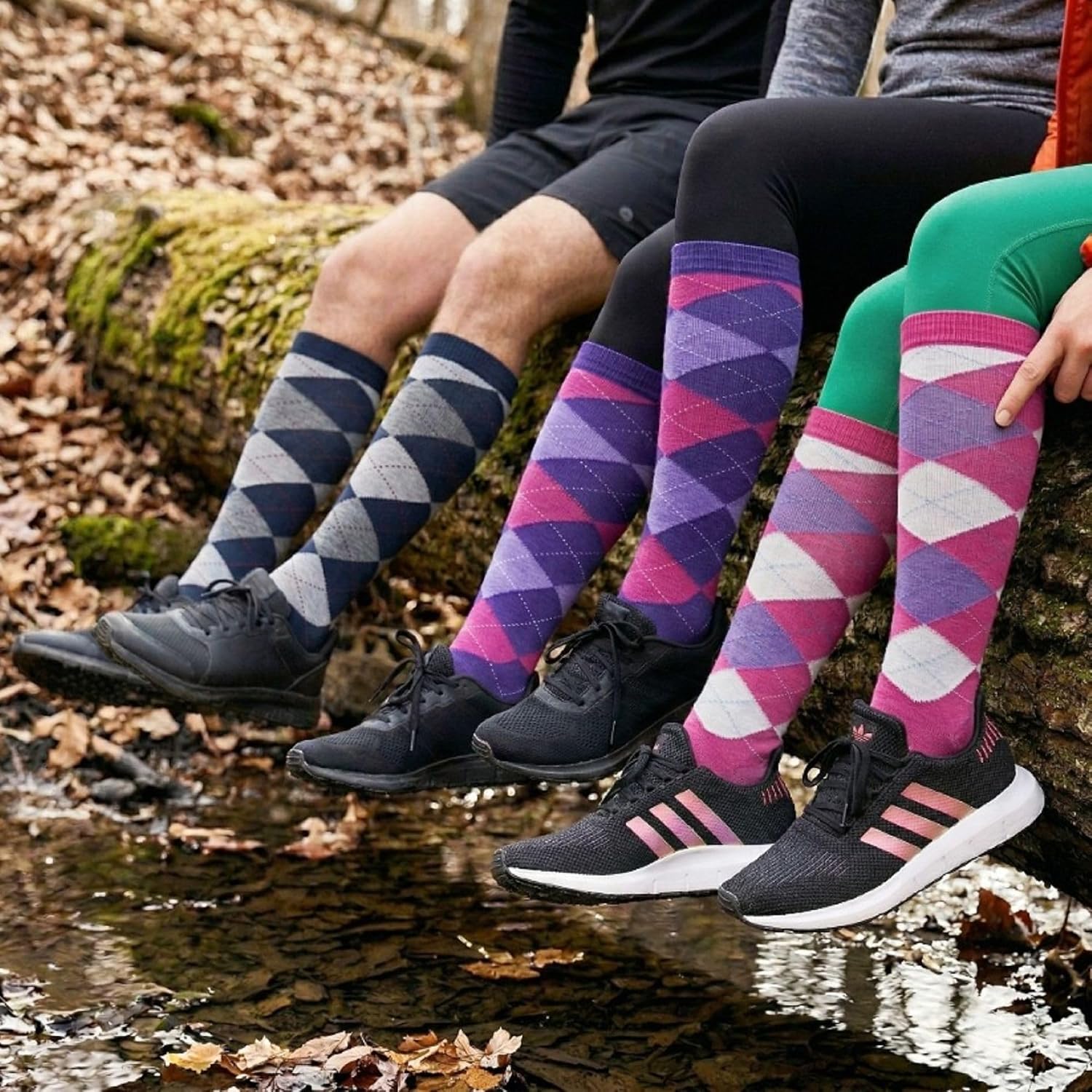 SocksKnee Women Multi-Pack Colorful Variety Design Assorted Activewear Knee-High Stocking Socks, 9-11